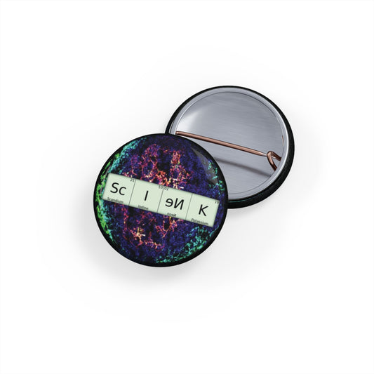 Science-themed Round Pins (1-2¼")