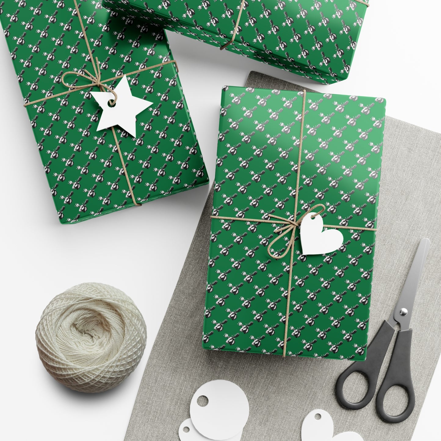Gift Wrap Paper with moose design