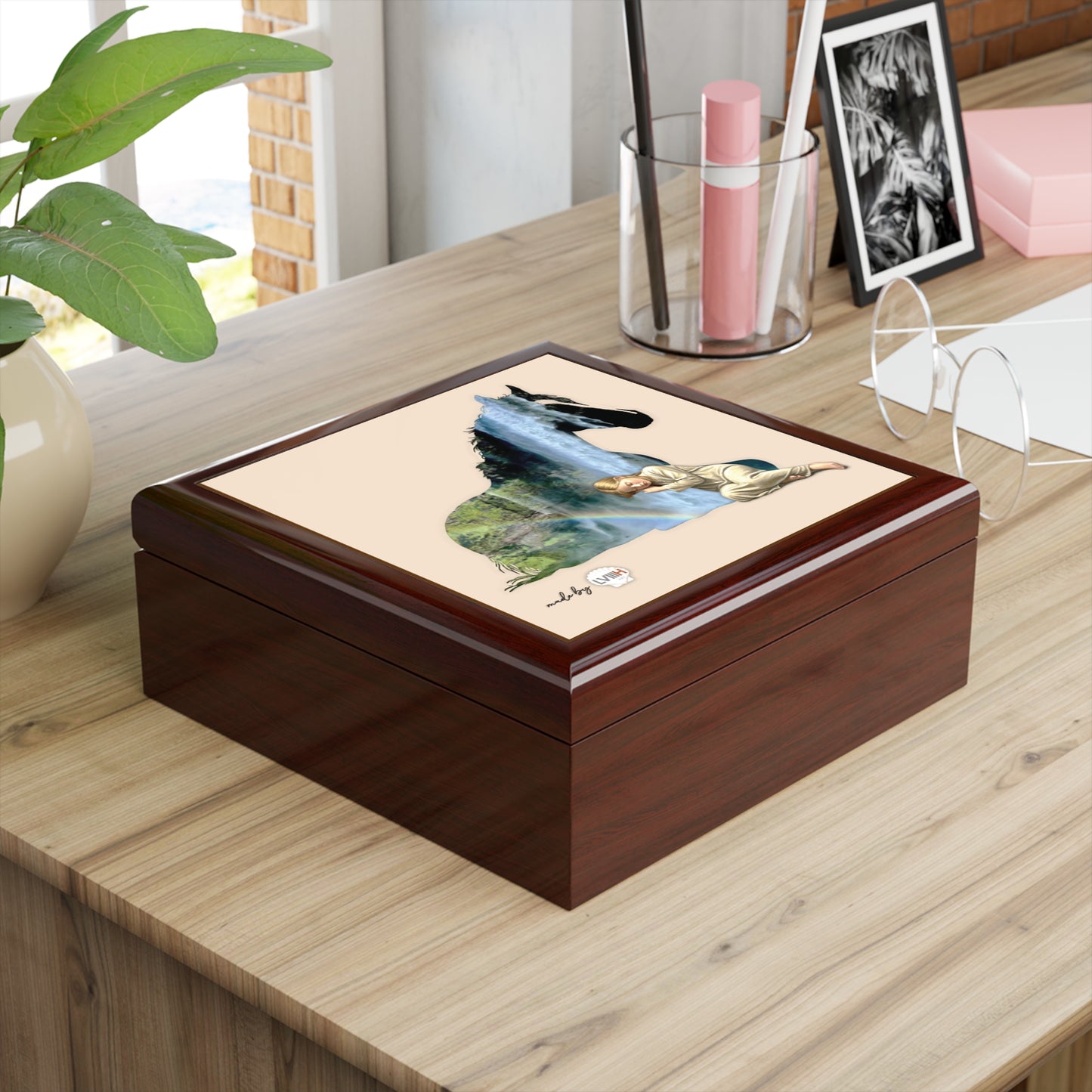 Serene Jewelry Box, fine art keepsake