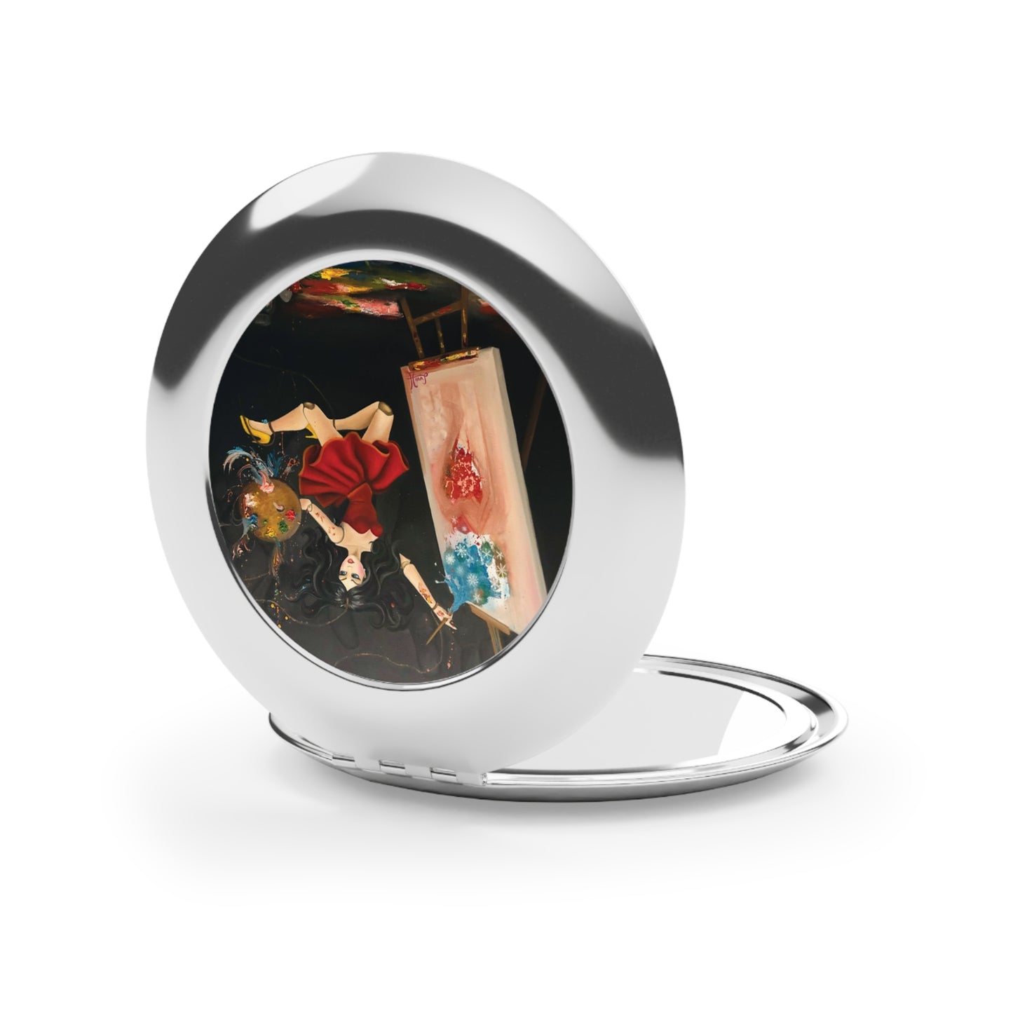 Artistic Compact Travel Mirror