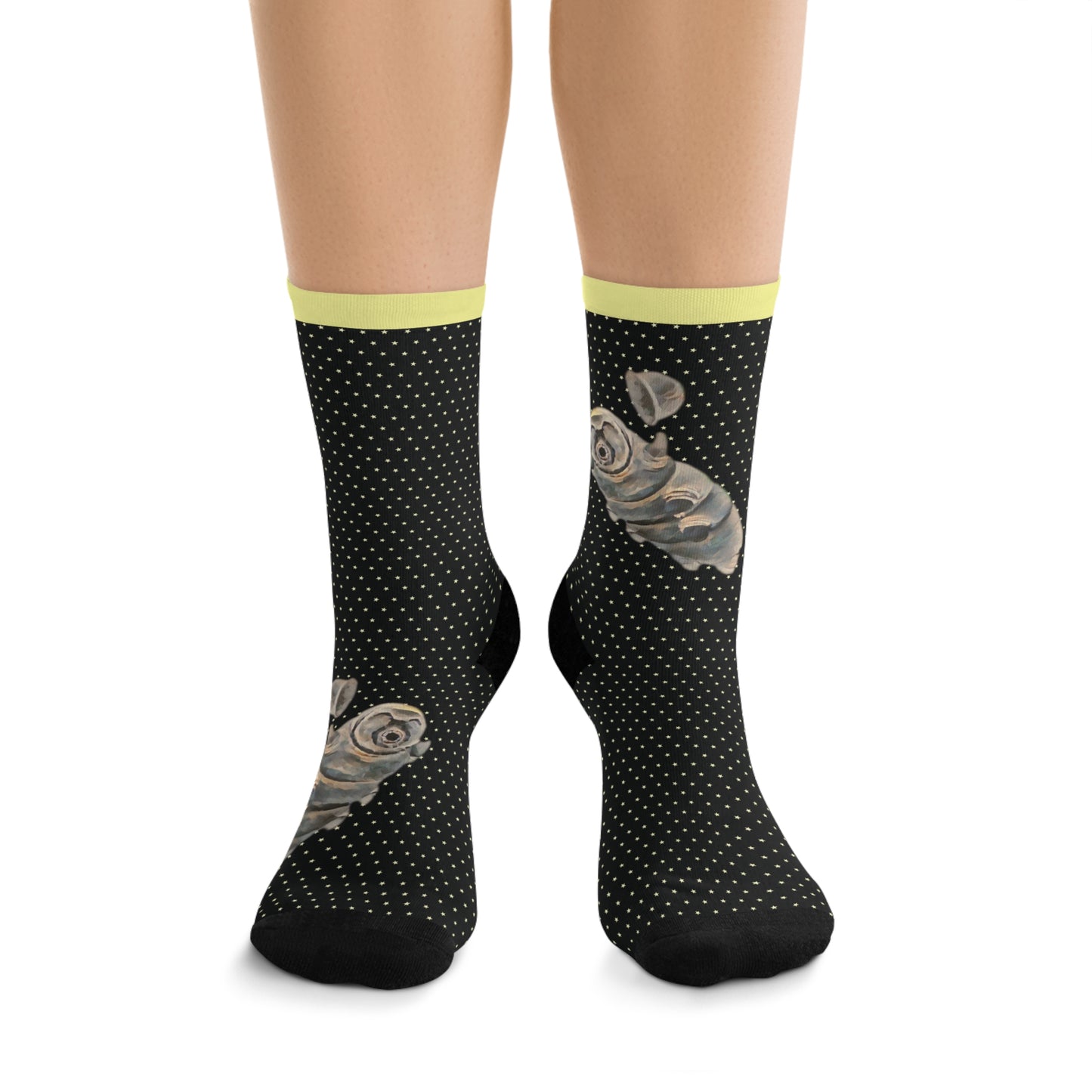 Eco-Friendly Socks with tardigrade design