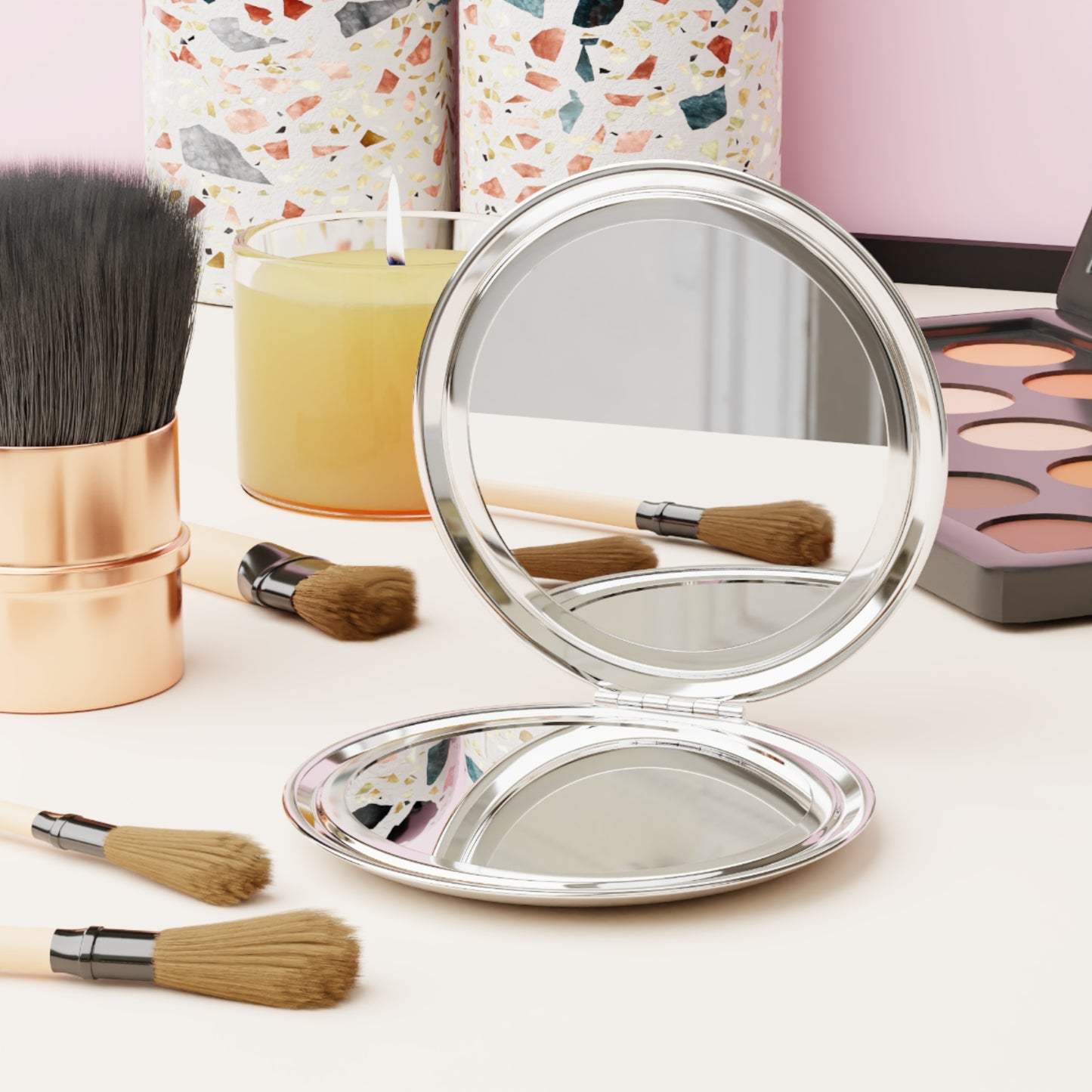 Artistic Compact Travel Mirror