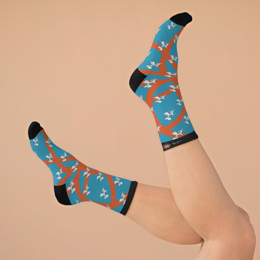 Eco-Friendly Socks with cloud design