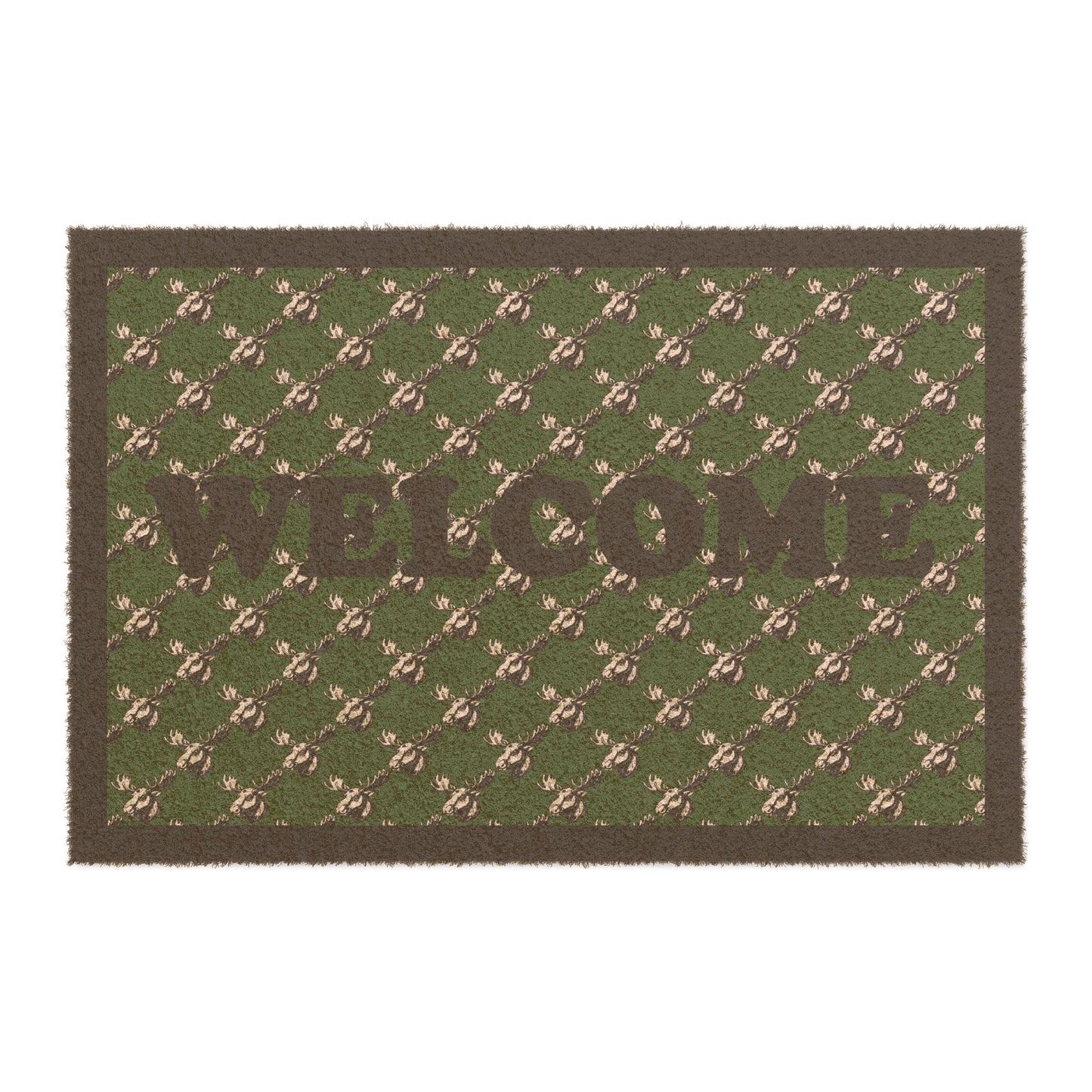 Welcoming Doormat with moose design