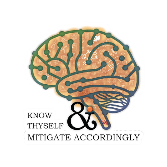 Brainy Sticker - "know thyself"