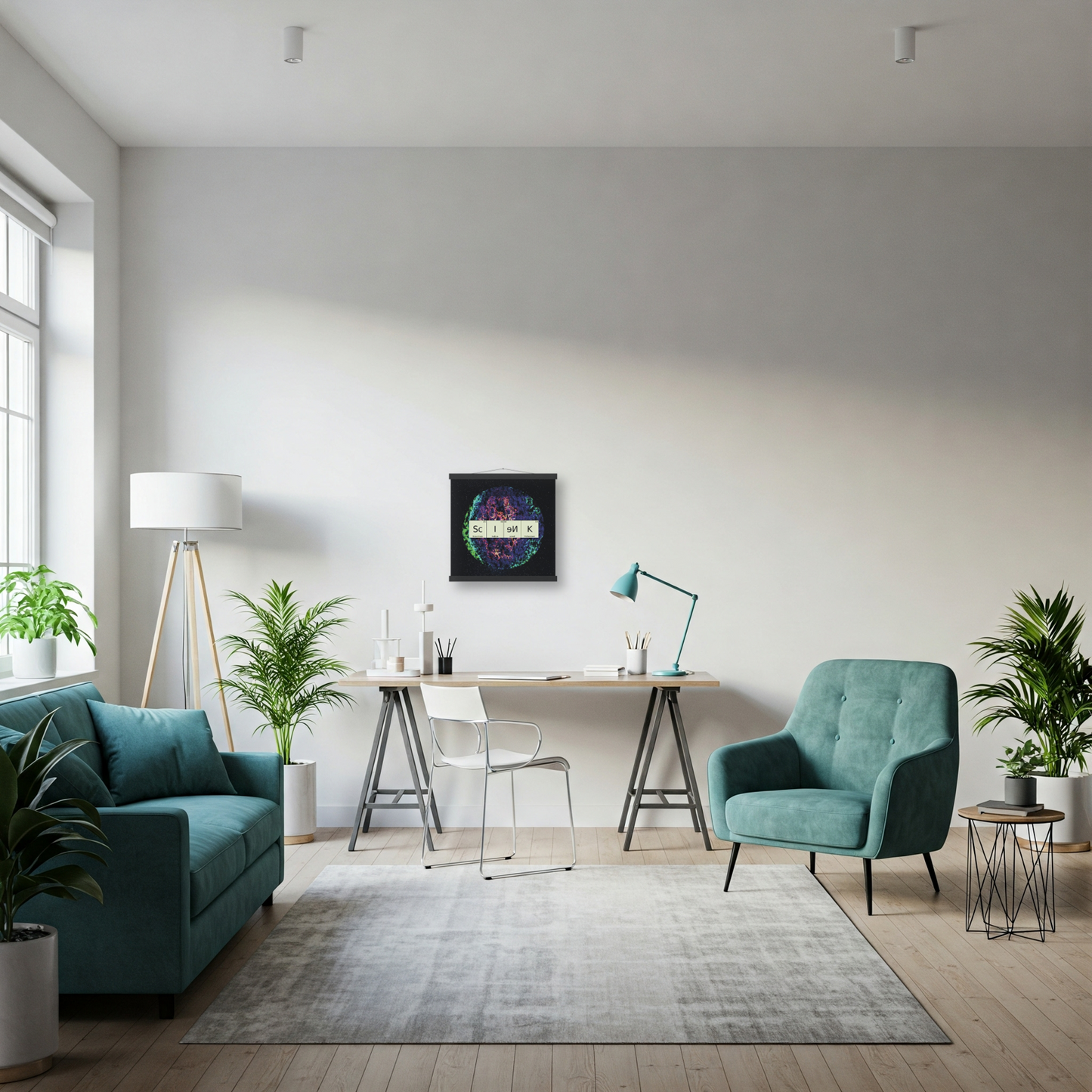 Poster with Hanger: "SCIEИK" (40x40cm)