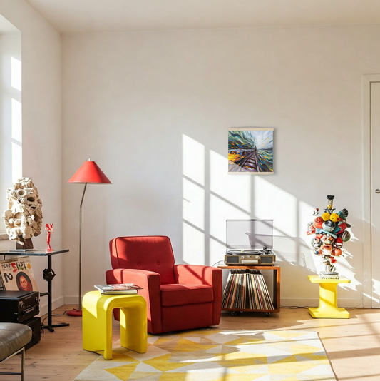 Poster with Hanger: "Fast Tracks" (40x40cm)