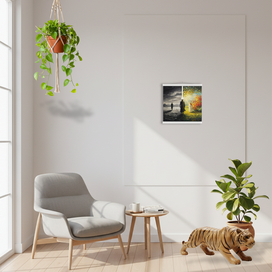 Poster with Hanger: "fractured harmonies" (40x40cm)