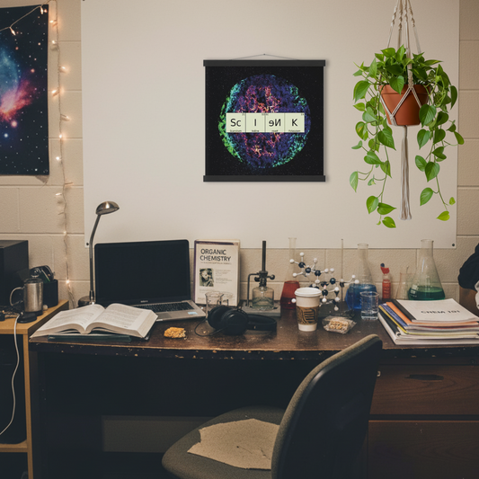 Poster with Hanger: "SCIEИK" (40x40cm)