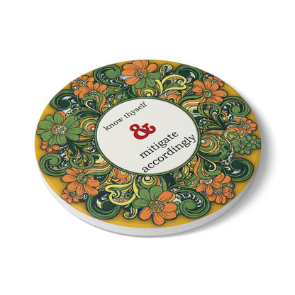 Quirky Quotes Ceramic Coaster III