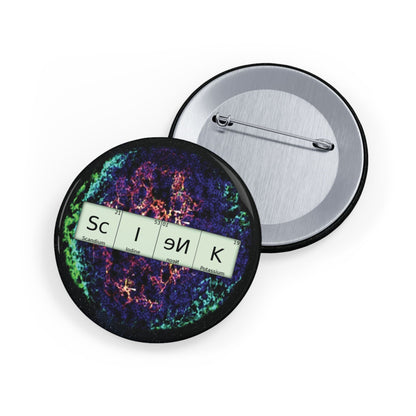 Science-themed Round Pins (1-2¼")