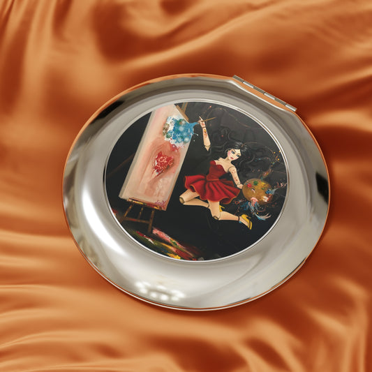 Artistic Compact Travel Mirror
