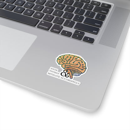 Brainy Sticker - "know thyself"