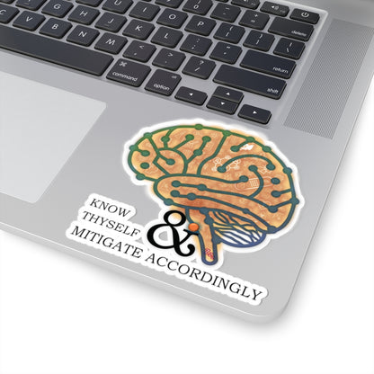Brainy Sticker - "know thyself"