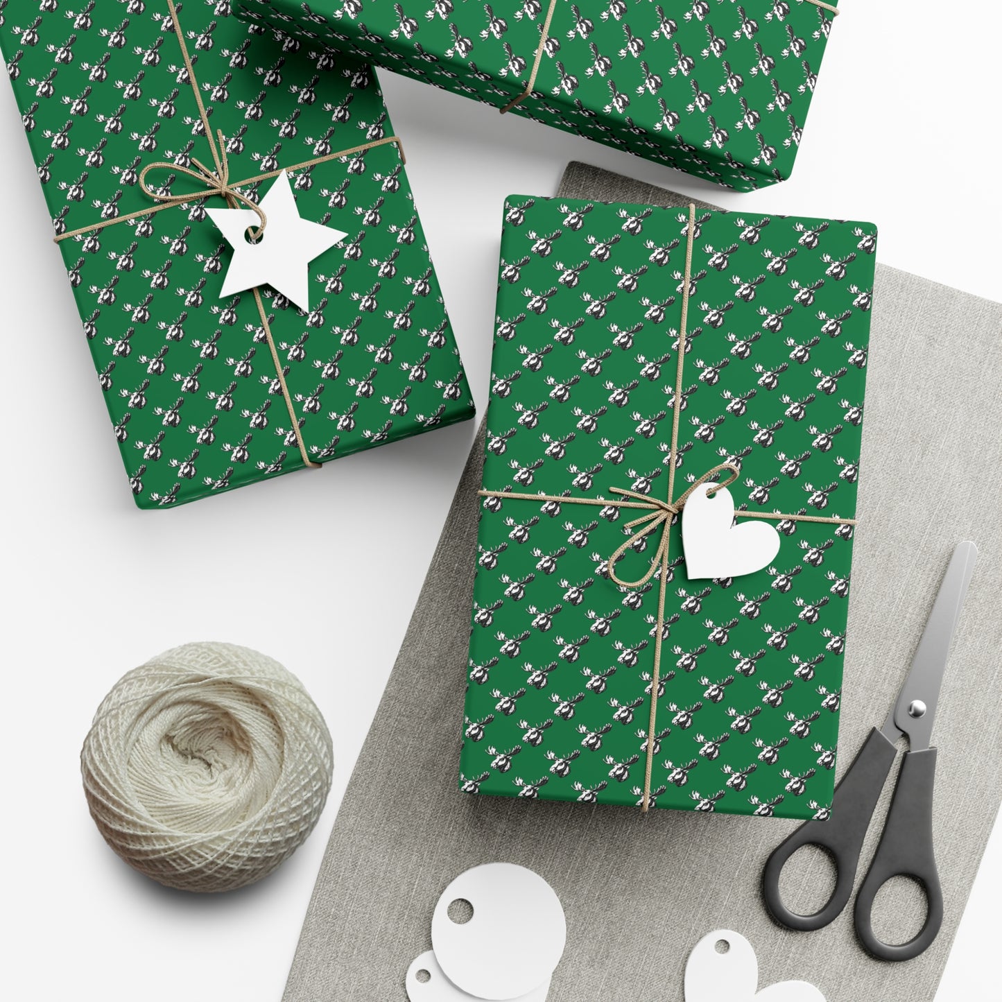 Gift Wrap Paper with moose design