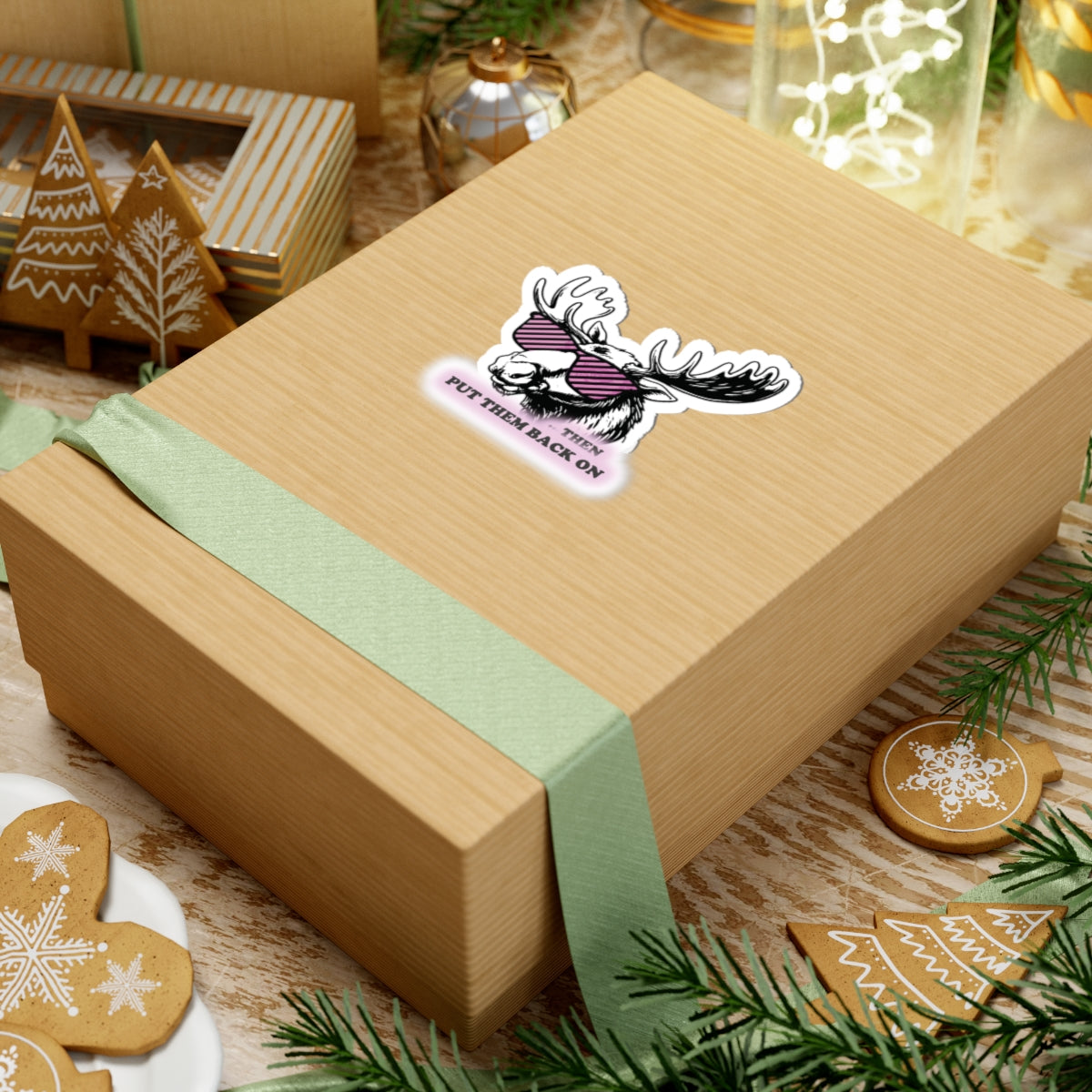 Suave Stickers - rose tinted glasses ON (2x2-6x6")