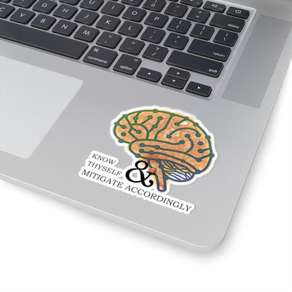 Brainy Sticker - "know thyself"