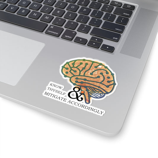 Brainy Sticker - "know thyself"