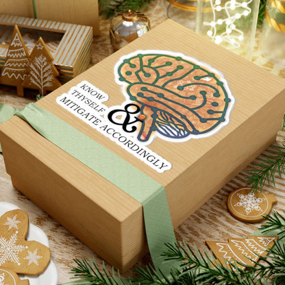 Brainy Sticker - "know thyself"