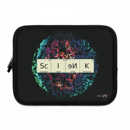 Laptop Sleeve with science theme (7-17")