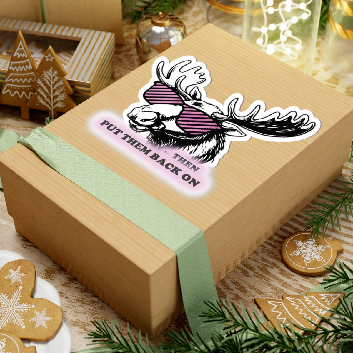Suave Stickers - rose tinted glasses ON (2x2-6x6")