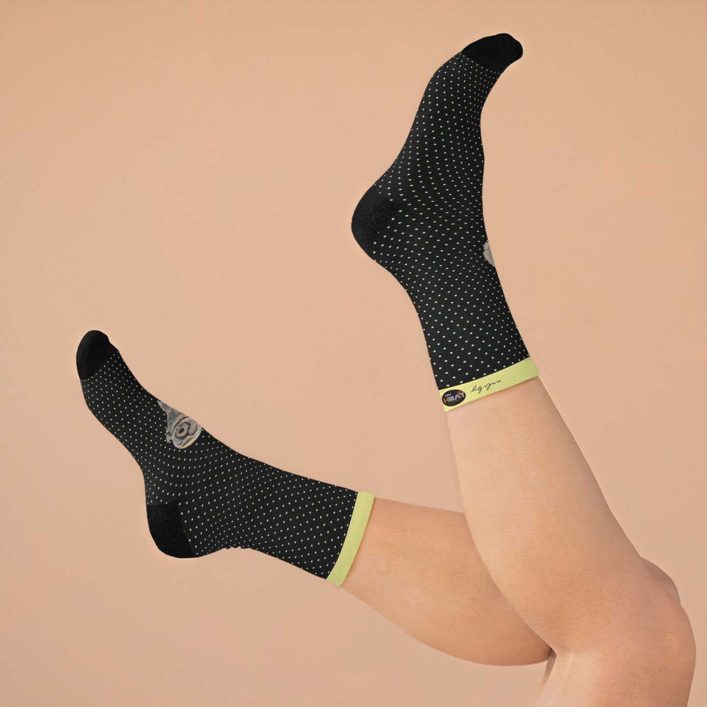 Eco-Friendly Socks with tardigrade design