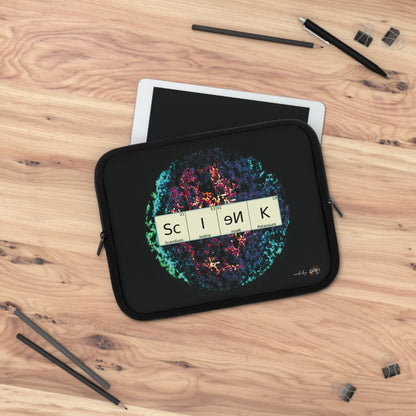 Laptop Sleeve with science theme (7-17")