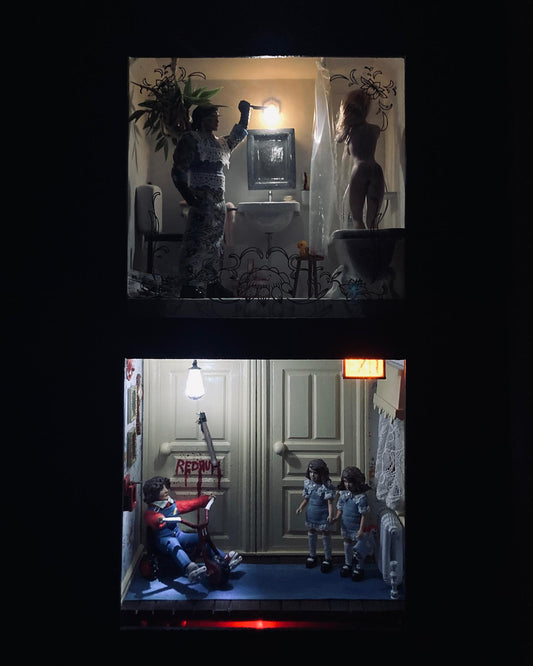 Horror movie diorama