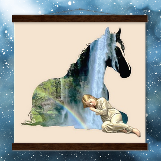 Serene Dreamscape Poster with Hanger