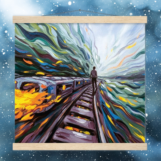 Poster with Hanger: "Fast Tracks" (40x40cm)